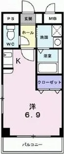 カルム六番町【3階】の間取り