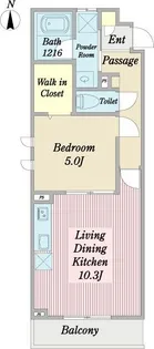 Luminare千代田【201号室】の間取り