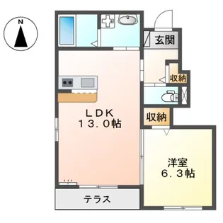 サクラーレ【1階】の間取り
