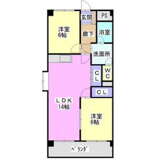 瑞和ビル【6階】の間取り
