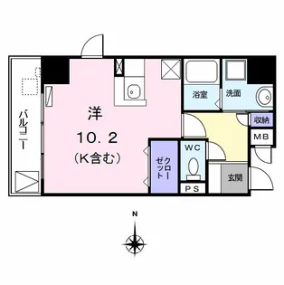 ベル アンジュ【6階】の間取り