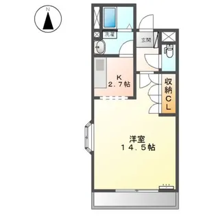 セントラル アパートメント【3階】の間取り