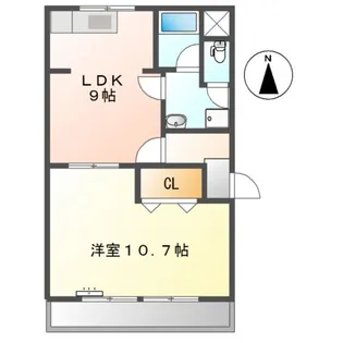コーポ吉美【2階】の間取り