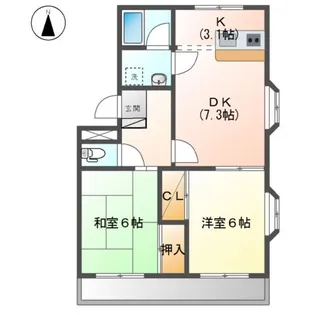 レジェンドShikita【3階】の間取り