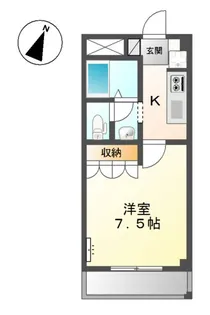プロニティウェルス【2階】の間取り