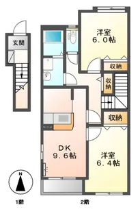 ヴィータ・クテ【2階】の間取り