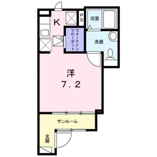 メゾン・ジョワエイト【1階】の間取り