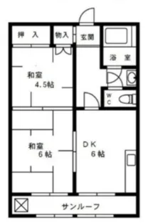 齋藤ビル【202号室】の間取り