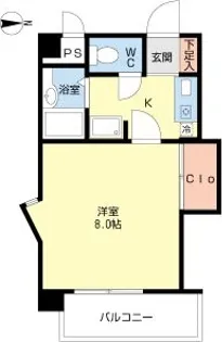 ロイヤル楠元【5階】の間取り