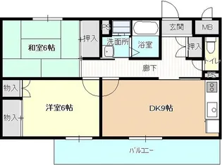 レフィナードカーサ【1階】の間取り
