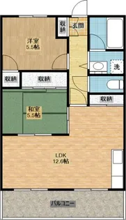 宝グランドハイツ【6階】の間取り