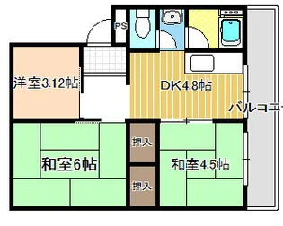 メゾン冨田【3階】の間取り