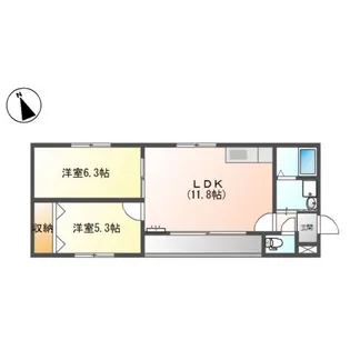 スクエア緑【2階】の間取り