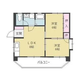エトワール藤【203号室】の間取り
