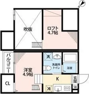 エスポワール堀田【2階】の間取り