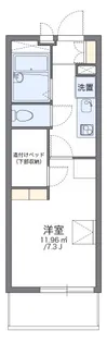 レオパレスALBA【102号室】の間取り