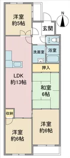 エクセル竹越【2階】の間取り