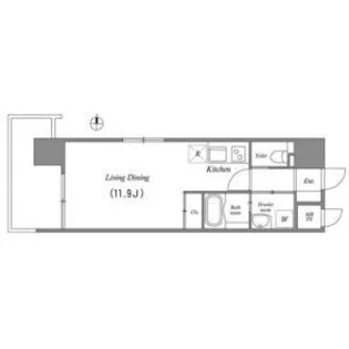 Gramercy Shirakawa Koen【10階】の間取り