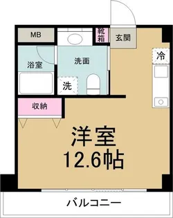 RAFFLE SHINSAKAE【6階】の間取り