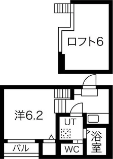 Cathbharr(カフヴァール)車道【103【プラン②】号室】の間取り
