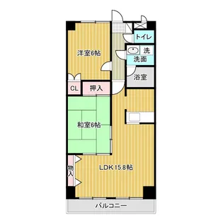 アルテス佐野【1階】の間取り