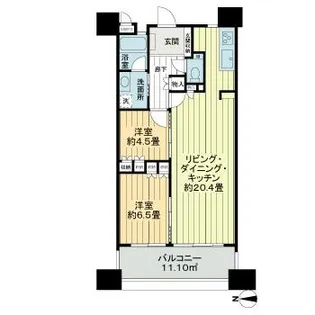 ライオンズシティ丸の内【4階】の間取り