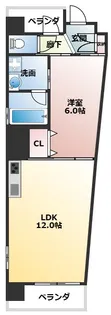 スラントウォールズ【3階】の間取り