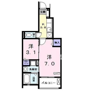 AT・ヴィレッジ【1階】の間取り
