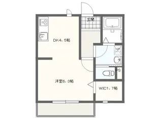 第3アンシックス【205号室号室】の間取り