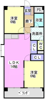 瑞和ビル【7階】の間取り