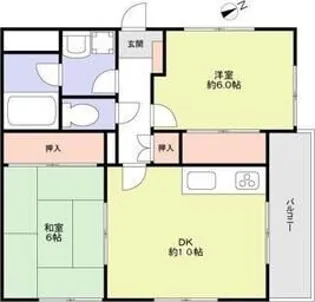 サクシード甲子園【2階】の間取り