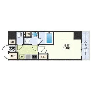 ディアレイシャス大須観音Ⅲ【4階】の間取り