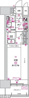 CREST TAPP金山【10階】の間取り