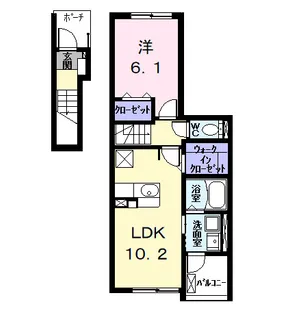 Kalmia(カルミア)【2階】の間取り