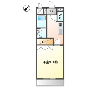 サンタプレイスK【2階】の間取り