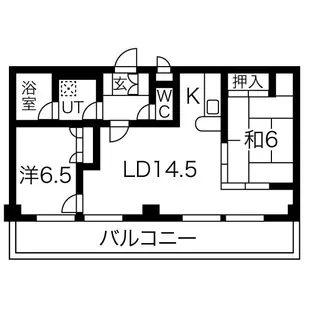 錦ハーモニービル【11階】の間取り