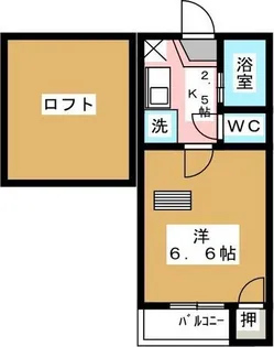 アナハイム【2階】の間取り