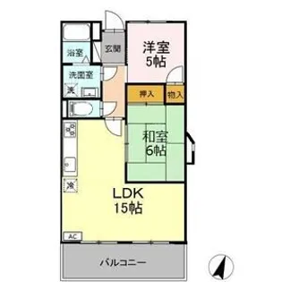 ラ・キャッスル21原Ⅱ【2階】の間取り