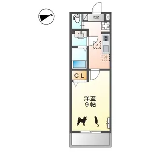 グランシャリオ葵【1階】の間取り