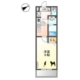 グランシャリオ葵【1階】の間取り