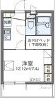レオパレスオーテスワン【201号室】の間取り