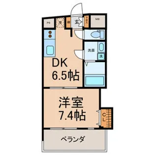 CLAIR HEIWA【7階】の間取り