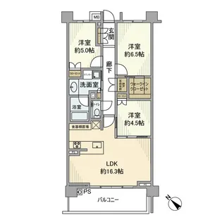 プレディア瑞穂岳見町【2階】の間取り