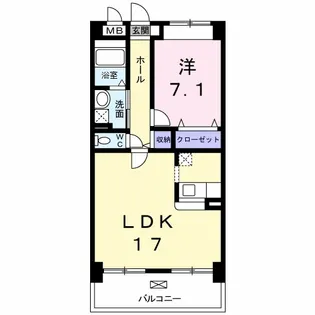 グラシオッソK【3階】の間取り