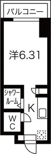 N.S.ZEAL東別院中駒ビル【4階】の間取り
