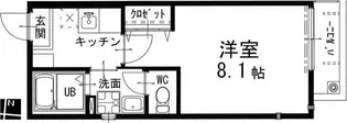モンセジュール本山南【2階】の間取り