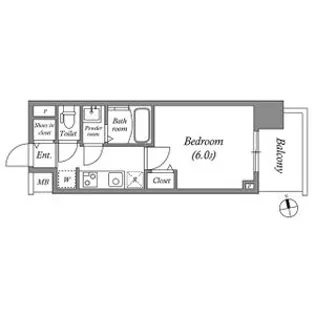 アドバンス名古屋ブランシュ【11階】の間取り