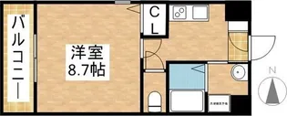 丹下キアーロ【4階】の間取り