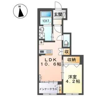 ディアバルド【1階】の間取り
