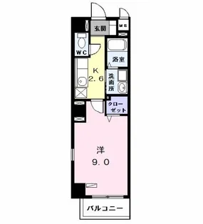 レジデンスKー1【2階】の間取り
